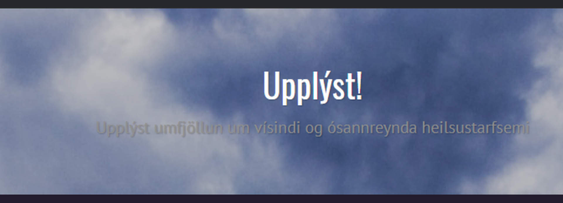 Upplýst! gegn gervivísindum og heilsusvindli